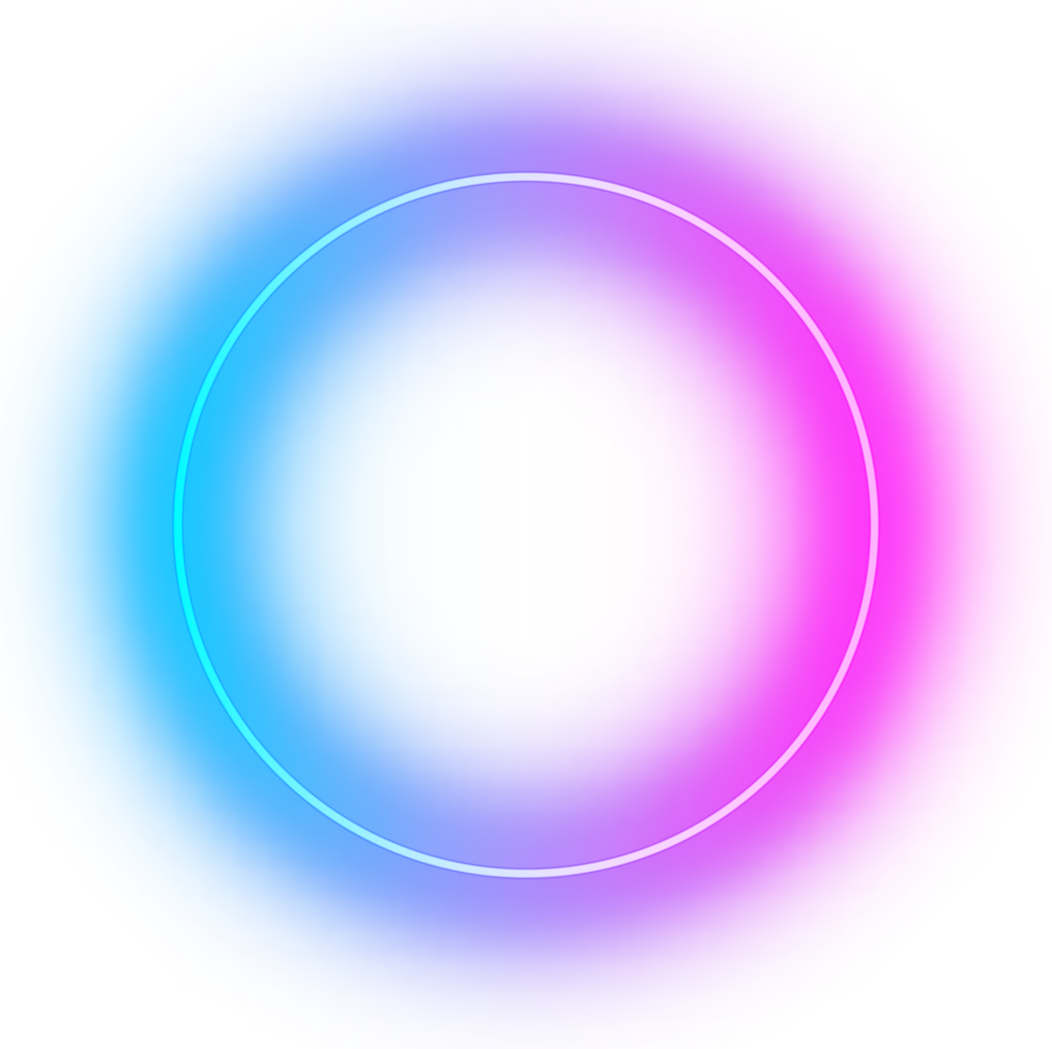 neon frame circle